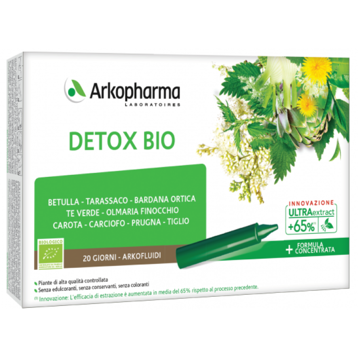 Arkofarm Arkofluidi Us Detox Biologico 20 Flaconi