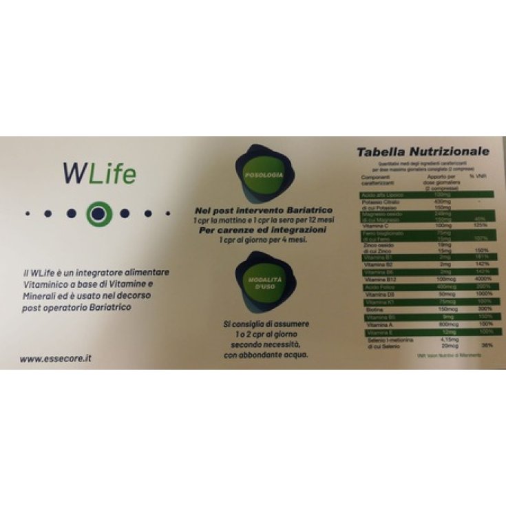 Essecore W Life Integratore Alimentare 60 Compresse