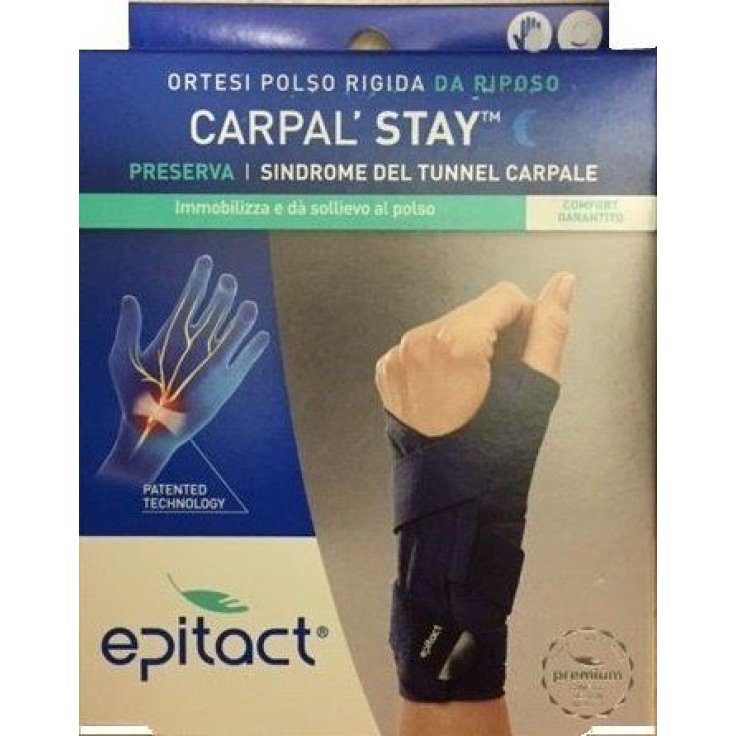 Epitact&reg; Carpal'Stay&trade; Ortesi Polso Flessibile Per Sindrome Del Tunnel Carpale Destro Taglia M 1 Pezzo