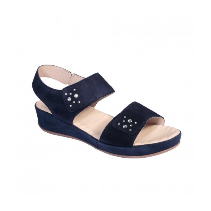 Scholl&reg; Bettie Calzatura Donna In Suede + Strass Colore Navy Blue Misura 36