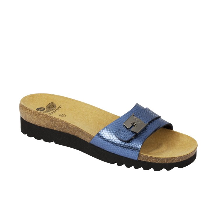 Scholl&reg; Ginni Calzatura Donna Glitter Plantare Bioprint&reg; Colore Blu Misura 37