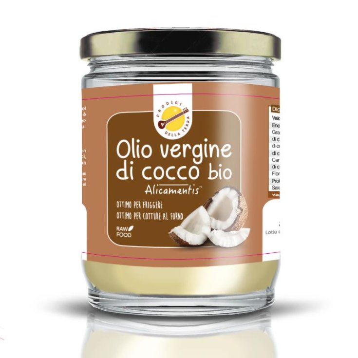 Alicamentis&reg; Olio Vergine Di Cocco Bio Olio Per Friggere E Cotture Al Forno 500ml