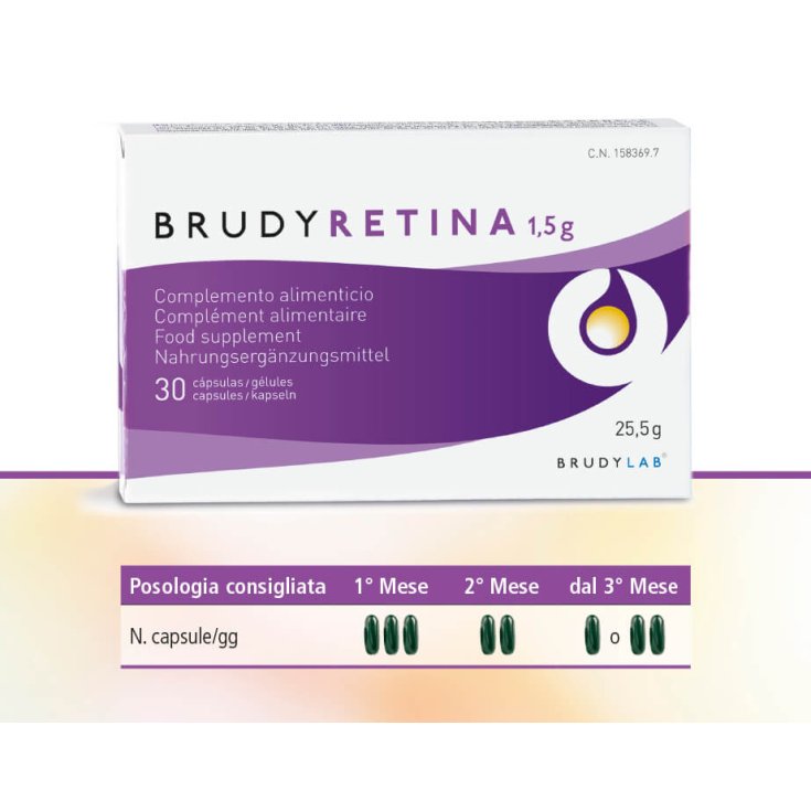 BrudyLab BrudyRetina Integratore Alimentare 30 Capsule