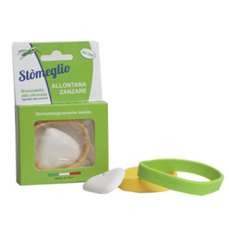 St&ograve;meglio Allontana Zanzare Braccialetto Alla Citronella Verde 1 Pezzo