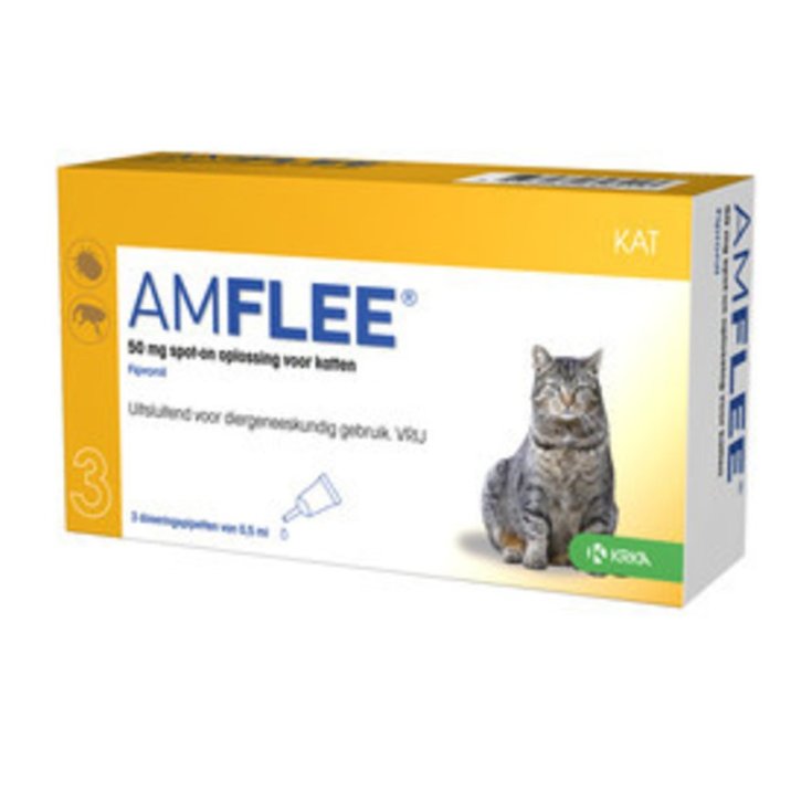 AMFLEE&reg; Antiparassitario Gatti KRKA 3 Pipette