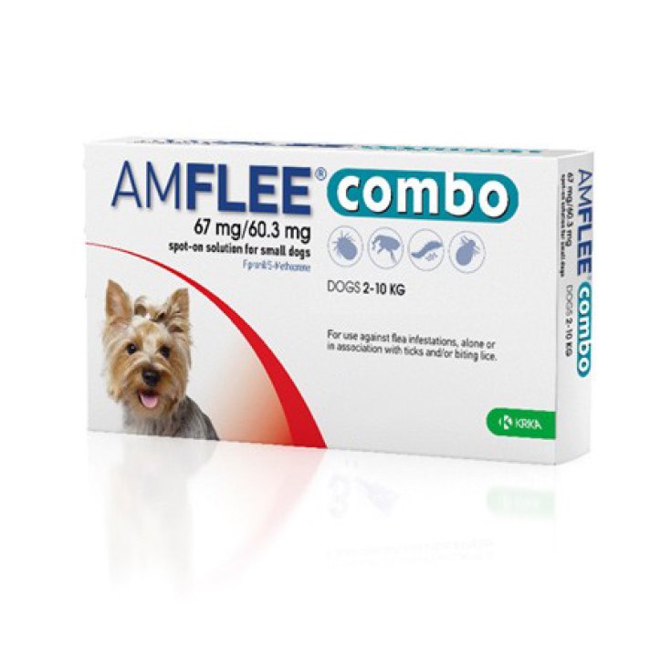 AMFLEE&reg; Combo 67mg/60,3mg Cani (2-10Kg) KRKA 1 Pipetta