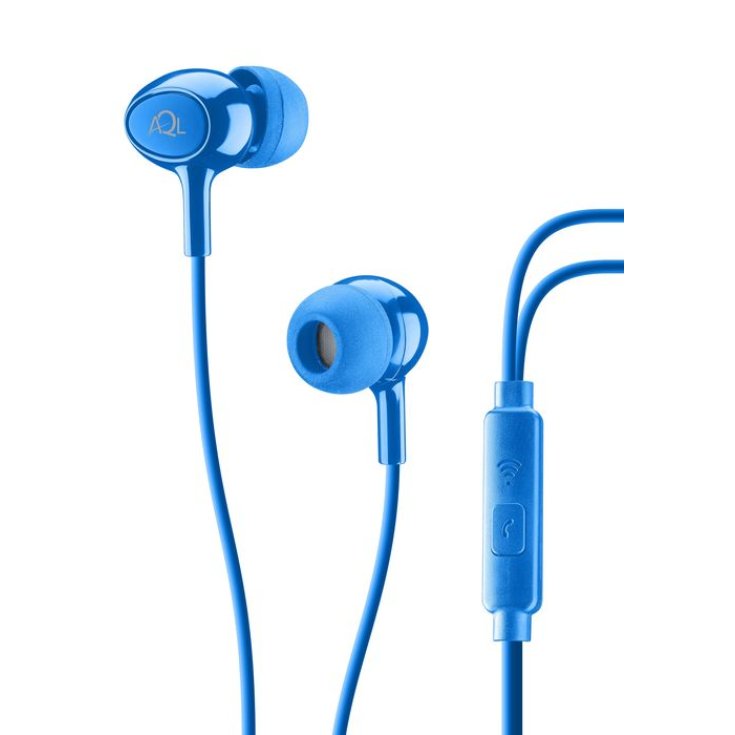 AQL Acoustic Pump Bass In-Ear Cellularline Blu 1 Paio