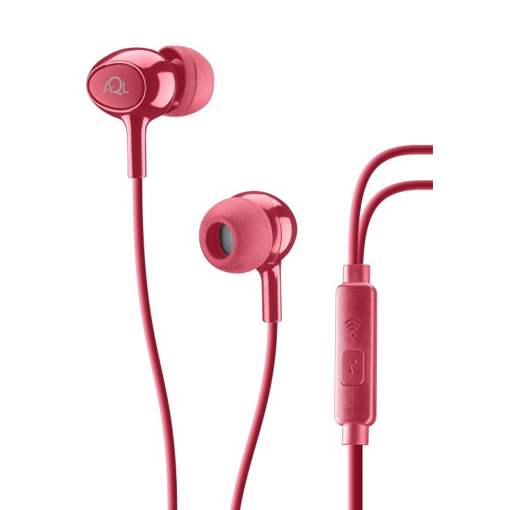 AQL Acoustic Pump Bass In-Ear Cellularline Rosso 1 Paio