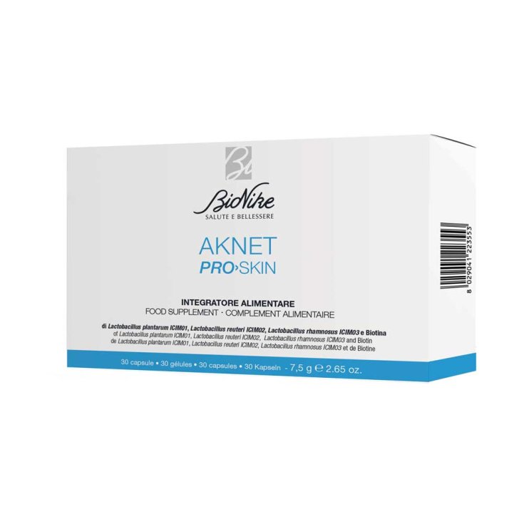 Aknet Pro-Skin Integratore Alimentare BioNike 30 Capsule