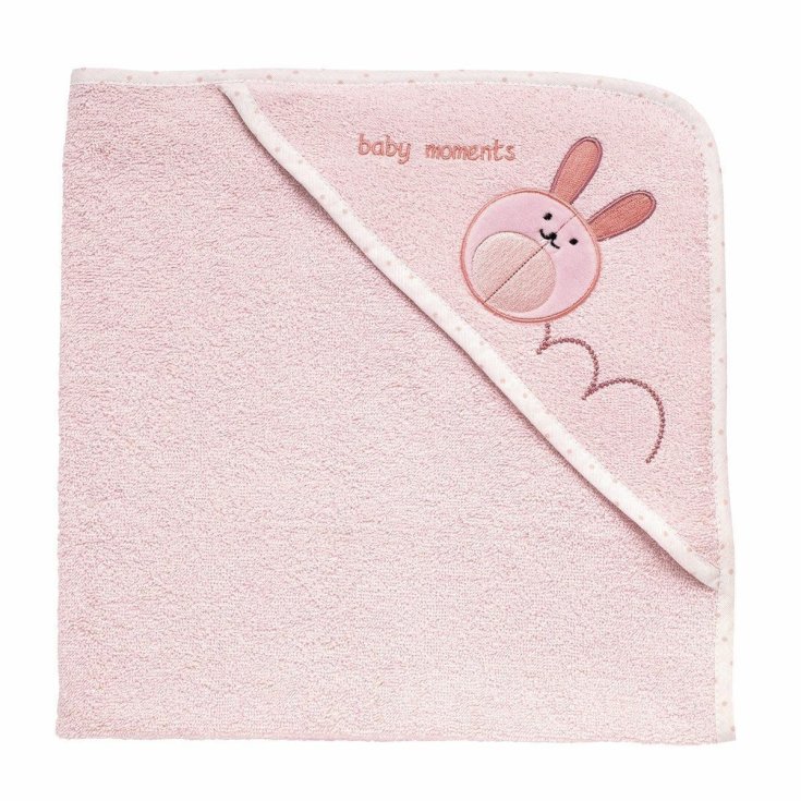 Asciugamano Neonato Simpatico Coniglietto Rosa 0m+ Chicco&reg;