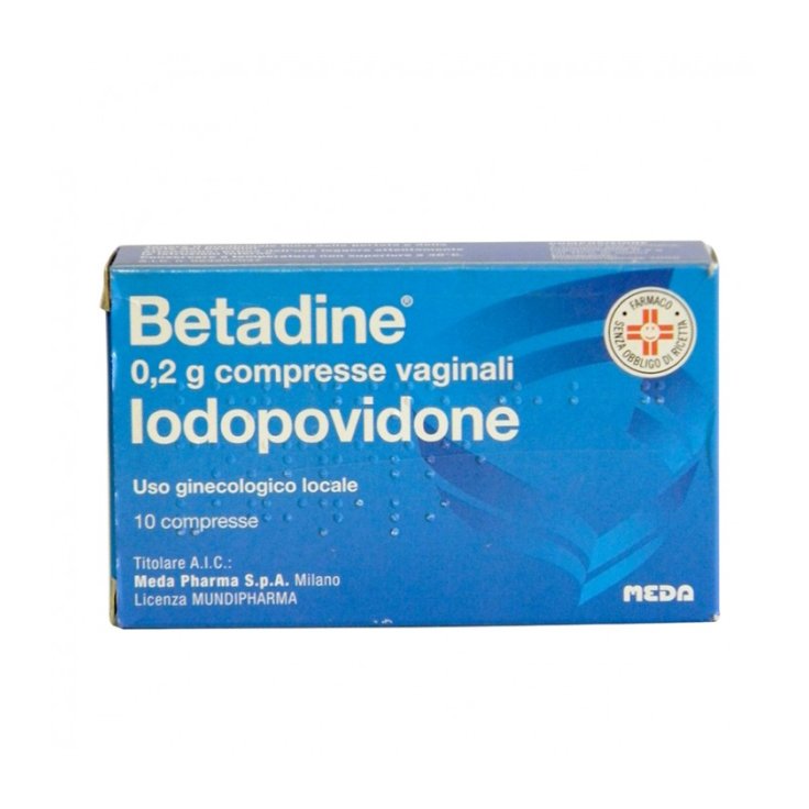 Betadine 200mg Meda 10 Compresse Vaginali