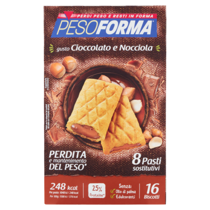 Biscotto Cioccolato E Nocciola Pesoforma&reg; 16x33g