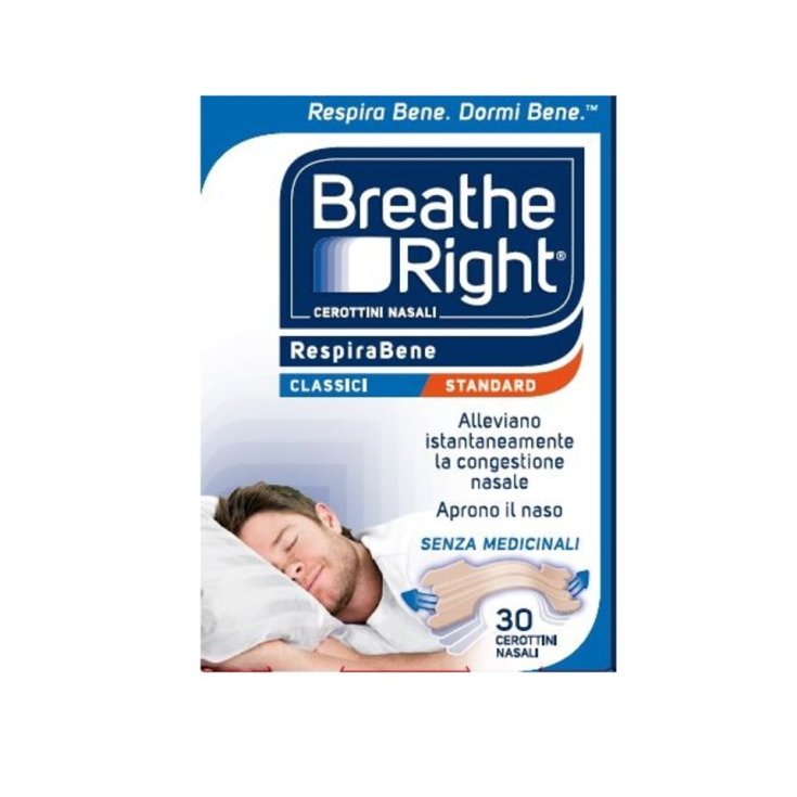 Breathe Right&reg; Cerottini Nasali Classici 30 Pezzi