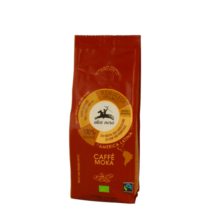 Caff&egrave; 100% Arabica Per Moka Biologico Alce Nero 250g