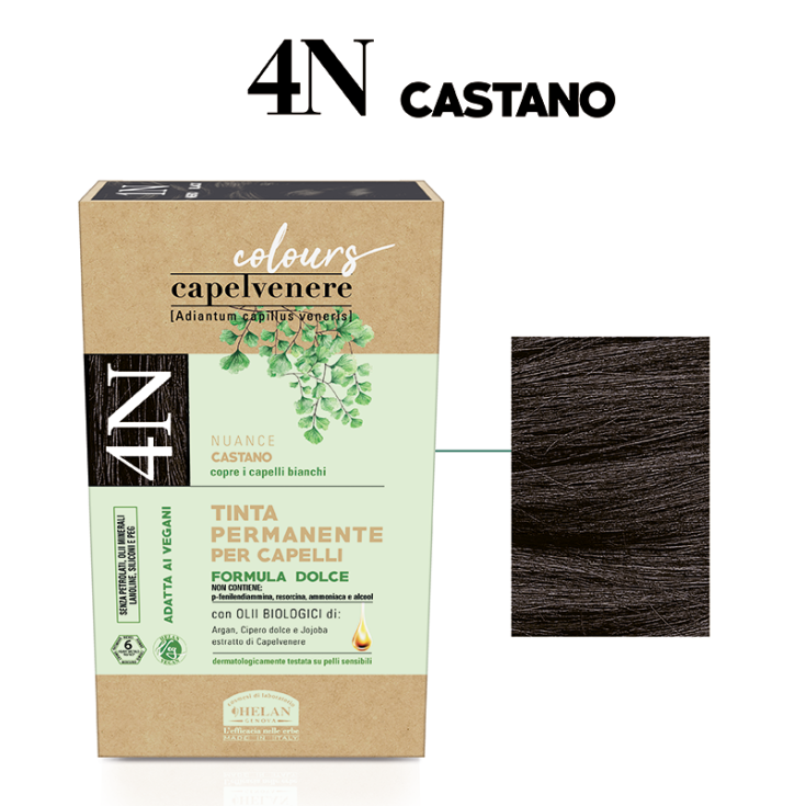 Capelvenere Colours Tinta Capelli 4N Castano Helan