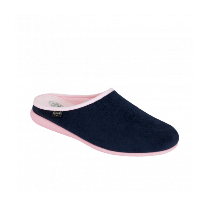 Scholl Chika Ciabatta Donna Plantare Memory Cushion Colore Navy Blu Rosa Taglia 37