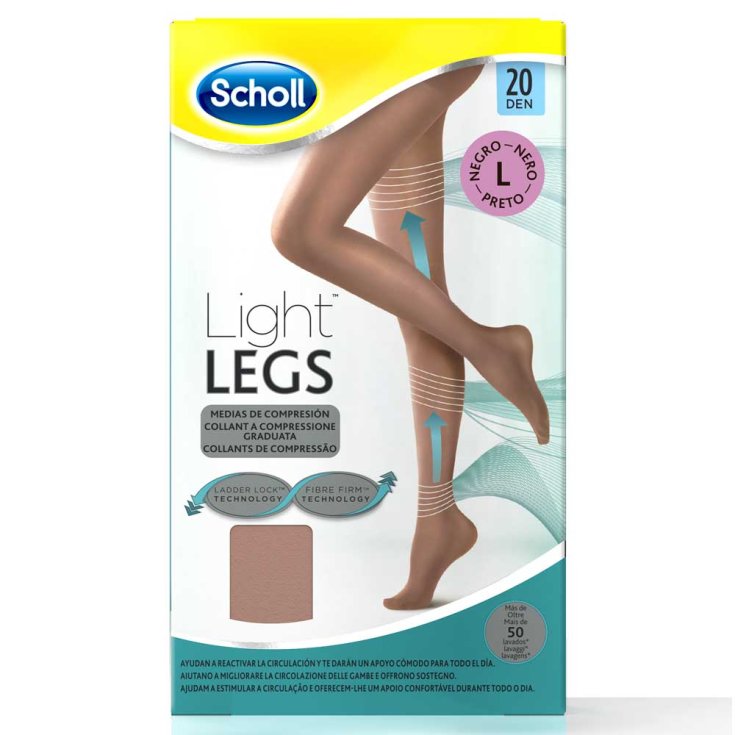 Scholl Collant A Compressione 20 Den Taglia L Color Carne