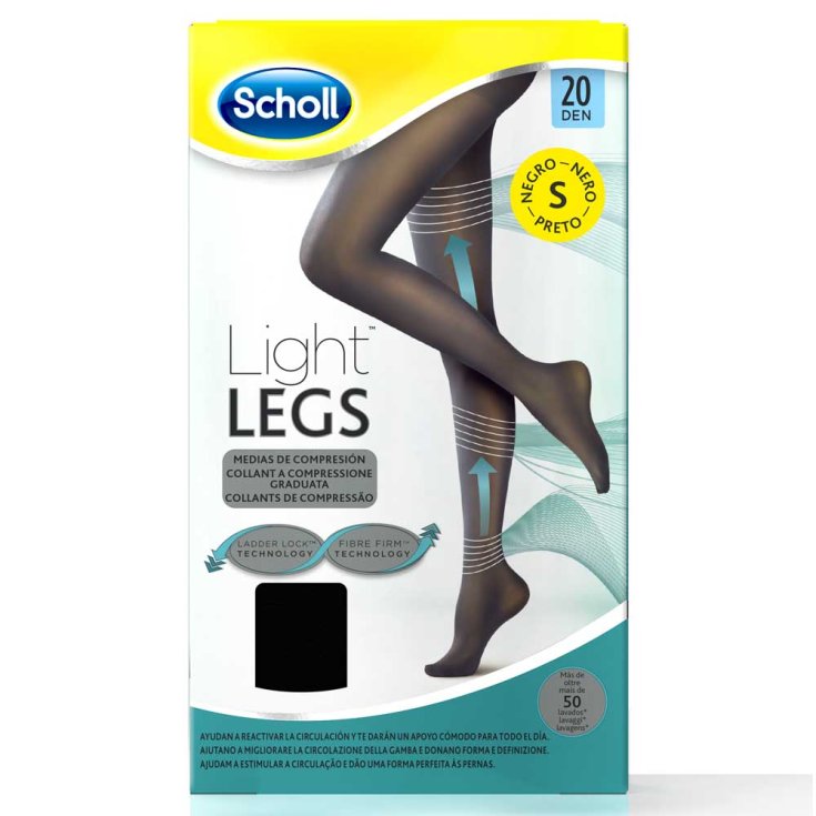 Scholl Collant A Compressione 20 Den Taglia S Nero
