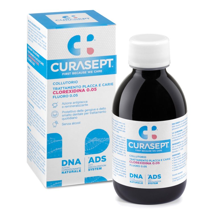 Curasept Collutorio Clorexidina 0.05 Con ADS+DNA 200ml Curasept Collutorio Clorexidina 0.05 Con ADS+DNA 200ml