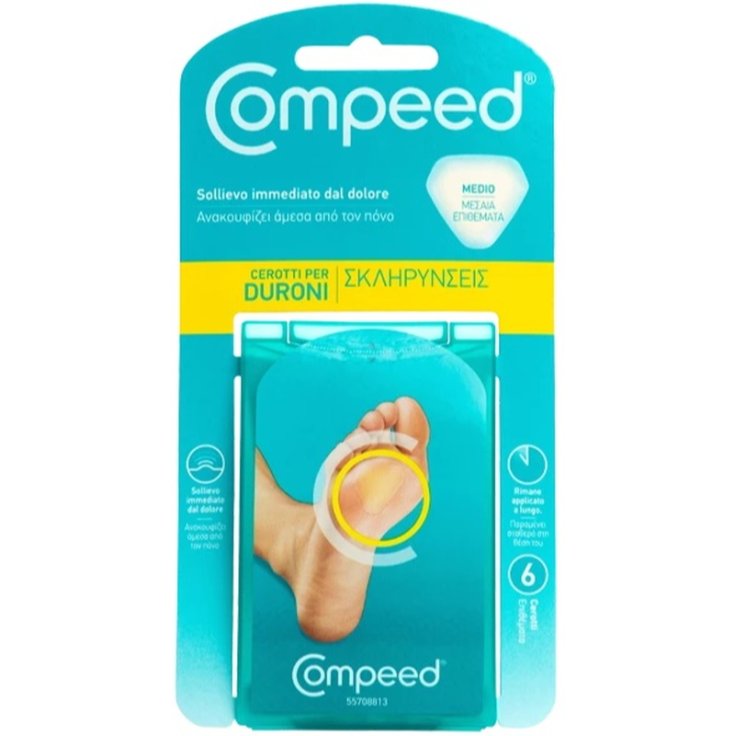 Compeed&reg; Cerotti per Duroni Medio 6 Pezzi