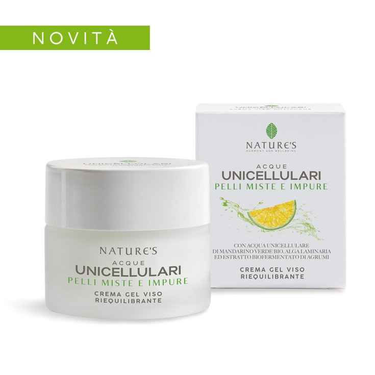 NATURE'S ACQUE UNICELLULARI Crema Gel Viso Riequilibrante 50ml