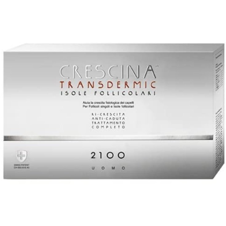 Crescina Transdermic Isole Follicolari Trattamento Completo 2100 Uomo Labo 2x10 Fiale