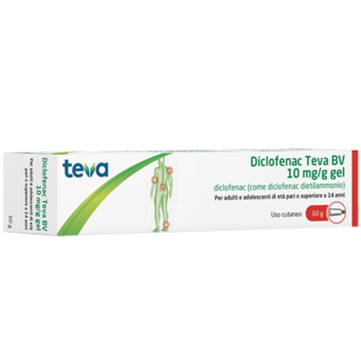 Diclofenac Teva BV 10mg/g gel 60g