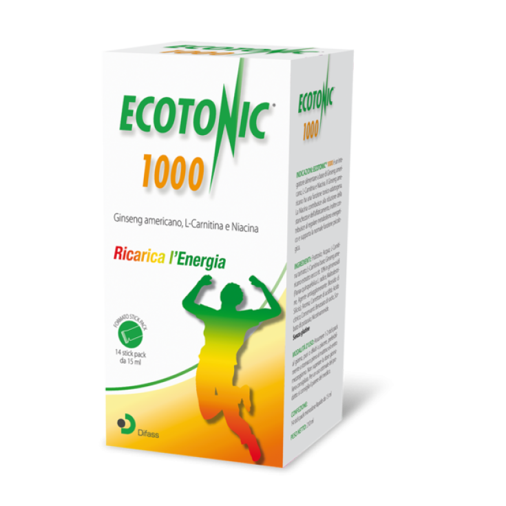 Ecotonic&reg; 1000 Difass 14 Stick Pack Da 15ml