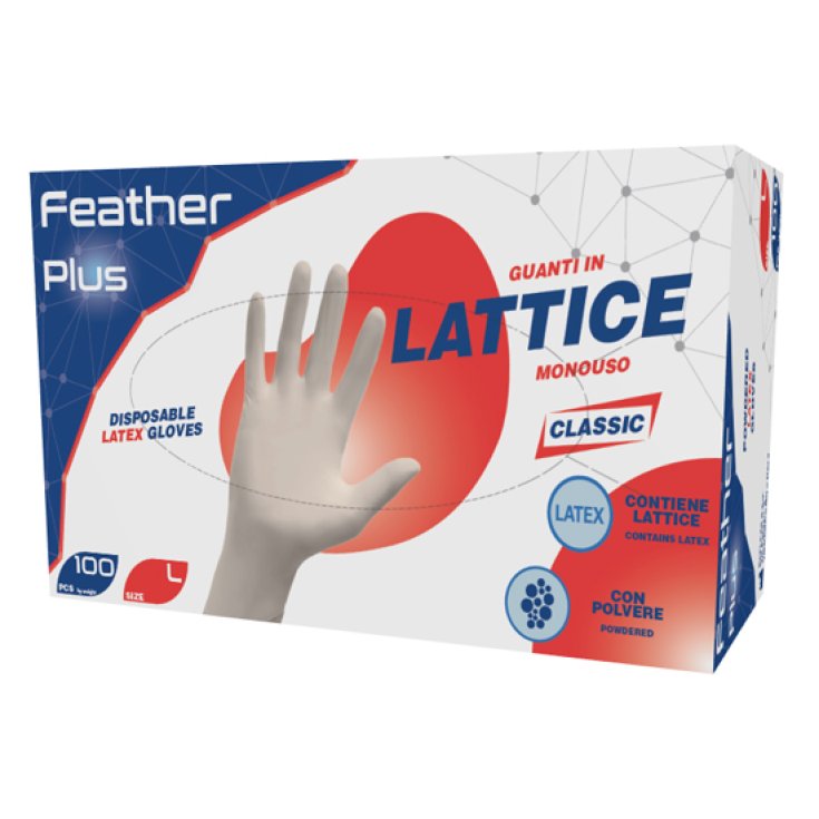 Feather Plus Guanti In lattice L Reflexx&reg; 100 Pezzi