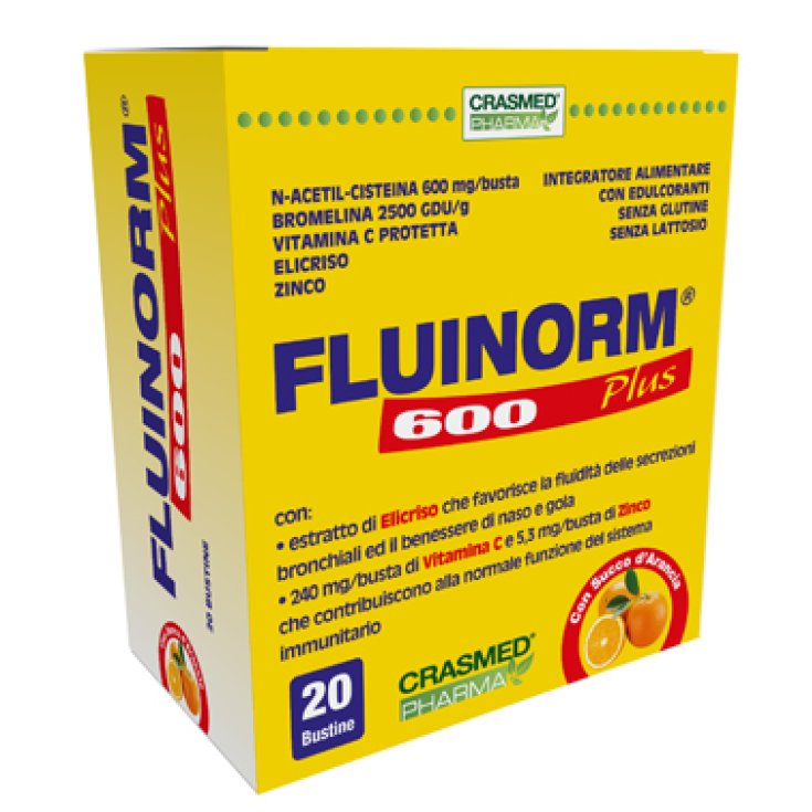 Fluinorm&reg; 600 Plus CrashMed&reg; Pharma 20 Bustine