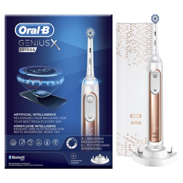Oral-B&reg;&nbsp;Genius X 20100S Spazzolino Elettrico Rose Gold
