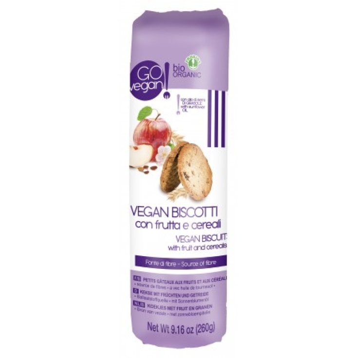 Go Vegan Biscotti Frutta E Cereali Probios 260g