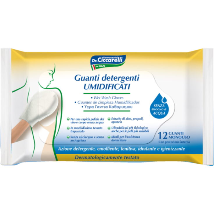 Guanti Detergenti Umidificati Ciccarelli 12 Pezzi