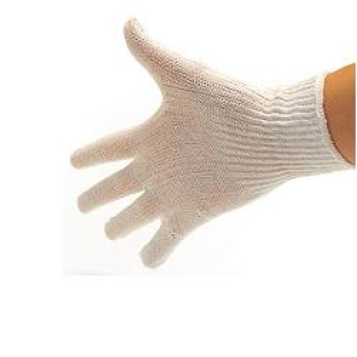 Guanti In Cotone Bianco Misura 7 Sterilfarma&reg;