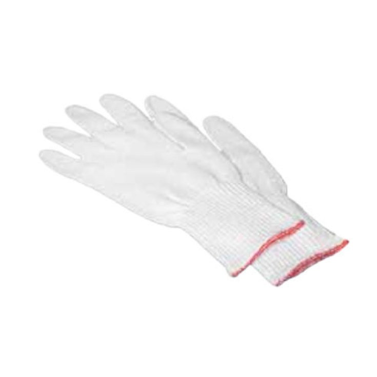 Guanti In Puro Cotone Farmac-Zabban Bianco Taglia 6,5