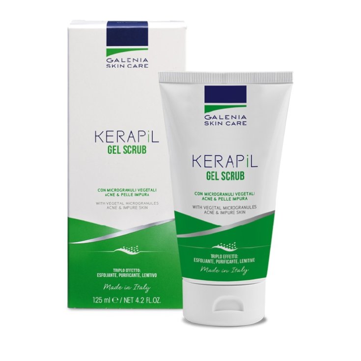 Kerapil Gel Detergente Scrub Con Microgranuli GALENIA 125ml