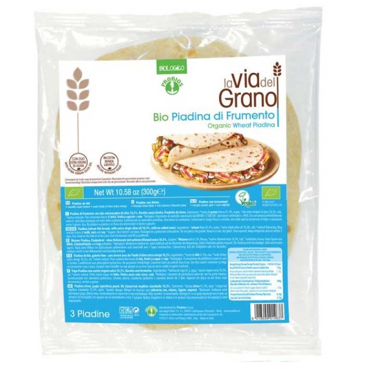 La Via Del Grano Piadina Di Frumento Con Olio Extravergine Di Oliva Probios 300g