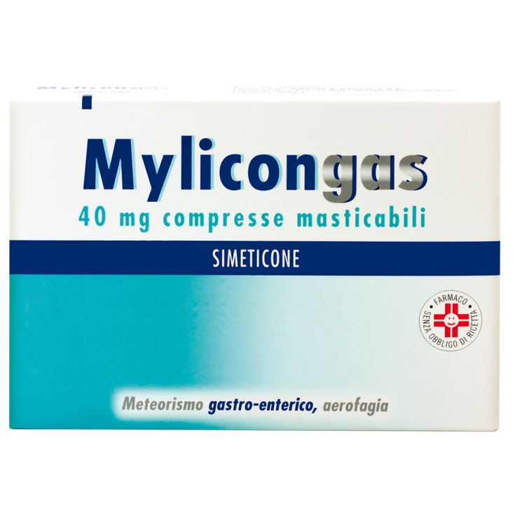 Mylicongas Aerofagia 50 Compresse per Flatulenza Meteorismo Gonfiore addominale