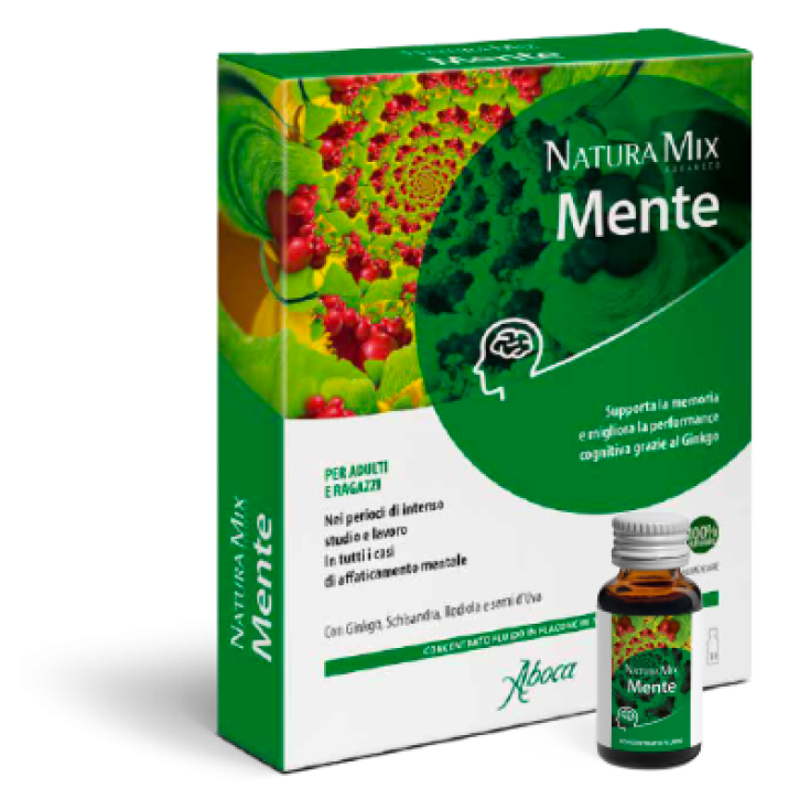 Natura Mix Advanced Mente Aboca 10 Flaconcini Da 15g