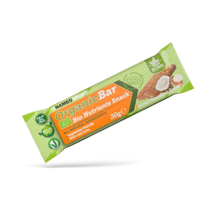 ORGANIC BAR COCONUT-MACADAMIA NAMEDSPORT&reg; 30g