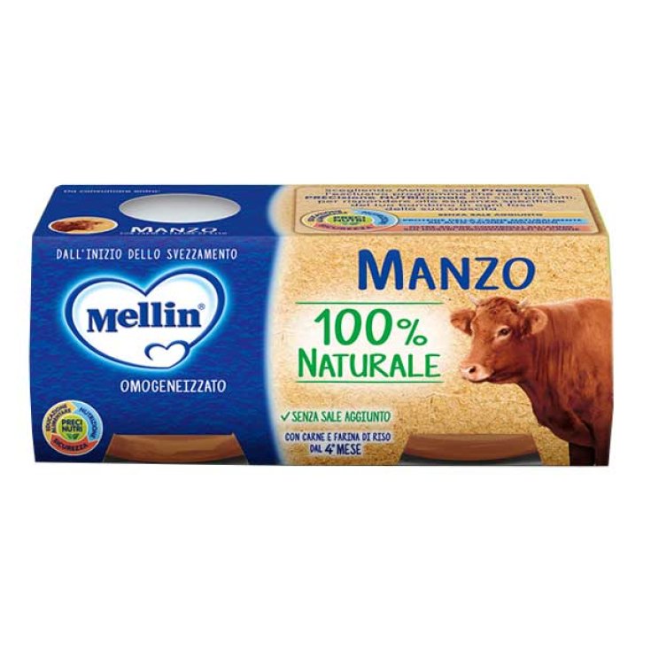 Omogeneizzati Di Carne Manzo Mellin 2x120g
