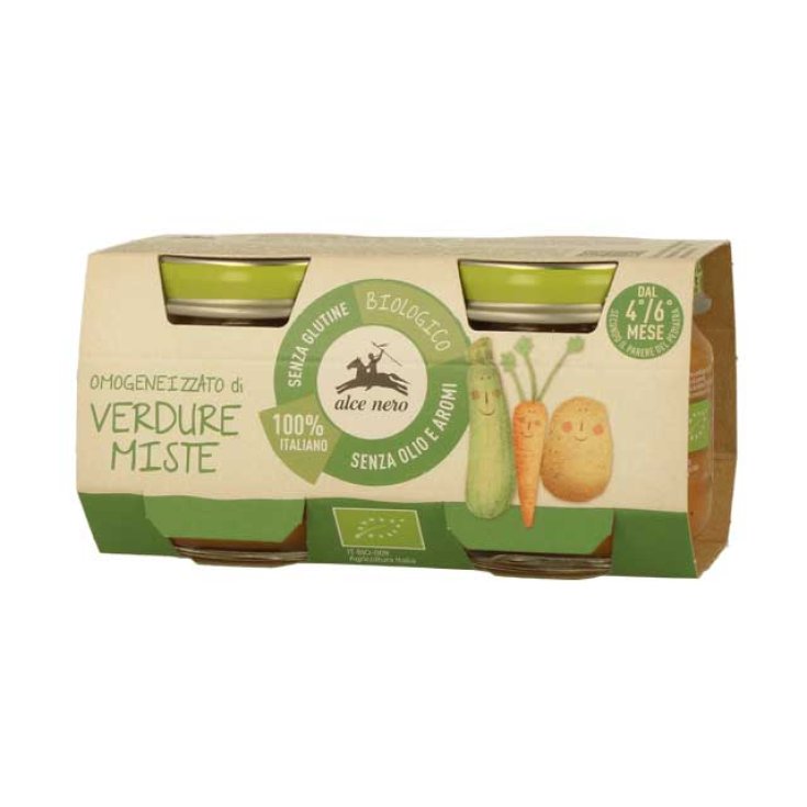 Omogeneizzato Di Verdure Miste Biologico Alce Nero 2x80g
