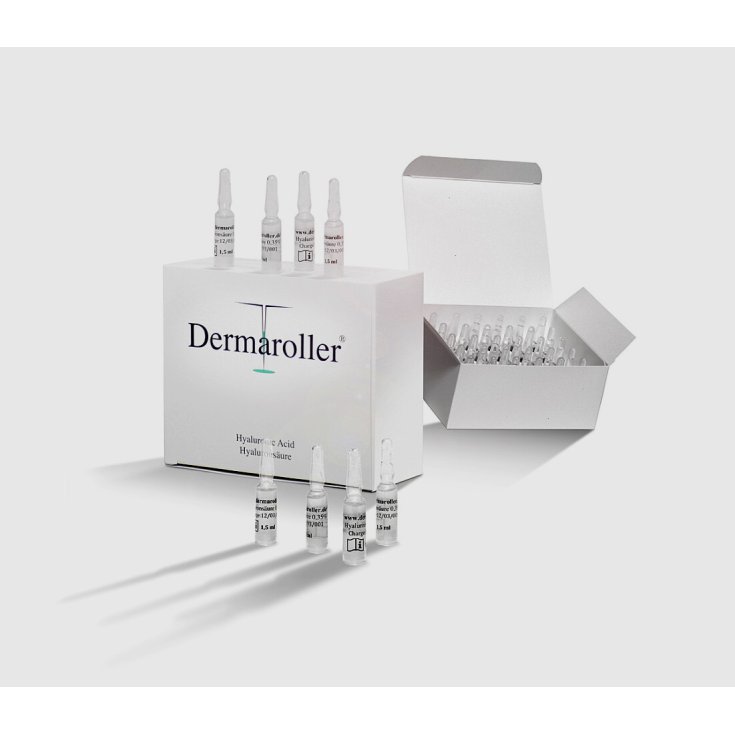 Dermaroller Acido Ialuronico Trattamento Antiaging Fiale Da 1,5ml
