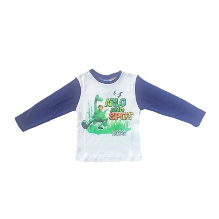 T-shirt maglia maglietta bimbo bambino The Good Dinosaur Disney blu 6A