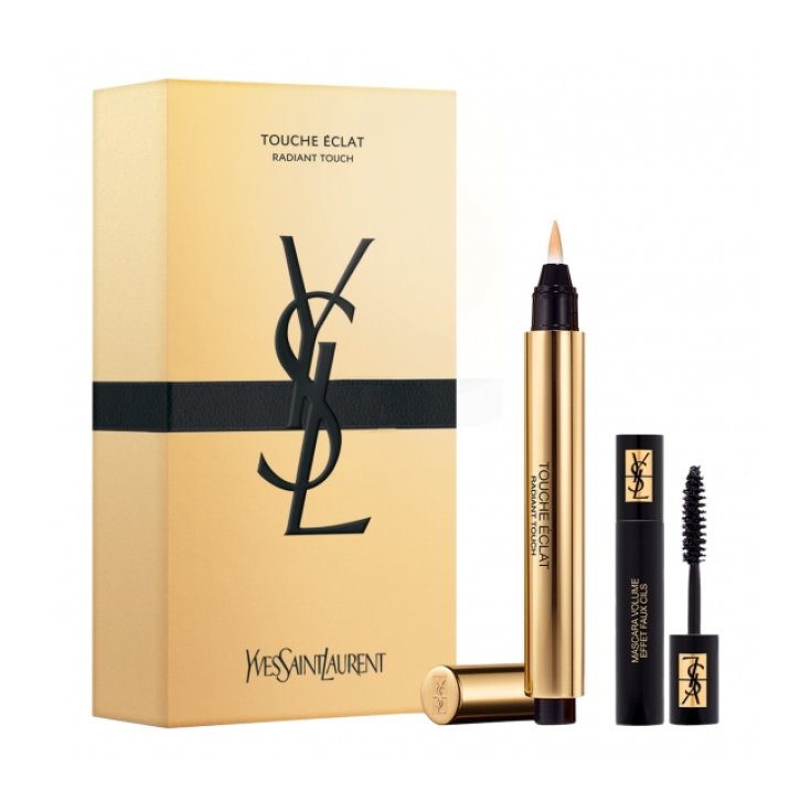 Yves Saint Laurent Touche Eclat Correttore Colore 2 Ivoire Lumiere + Mini Mascara Volume 2ml