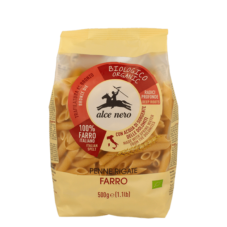 Penne Rigate Di Farro Biologiche Alce Nero 500g