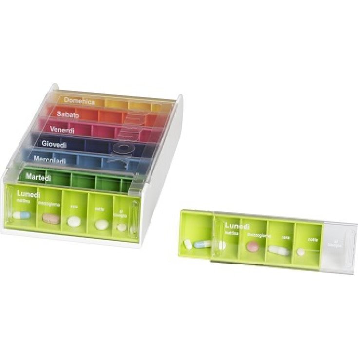 SUPAIRBOX PORTAPILLOLE 7GG Arcobaleno
