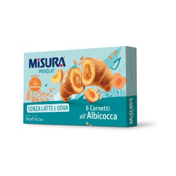Privolat Cornetti All'Albicocca Senza Latte E Uova MISURA&reg; 290g