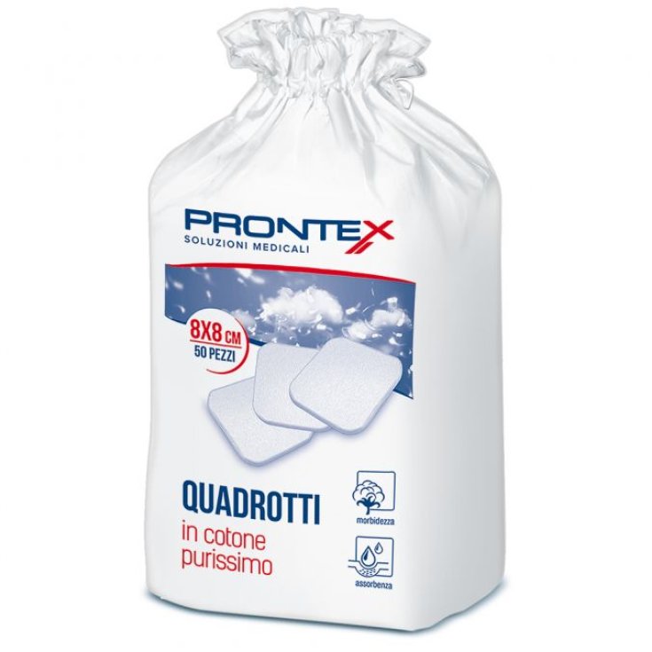Quadrotti Cotone Idrofilo Prontex Safety 50x 8x8cm