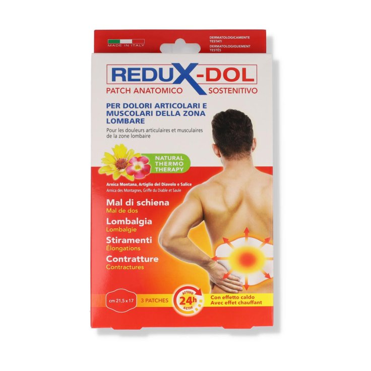 REDUX-DOL Patch Cerotti Dolori Lombari 3 Pezzi